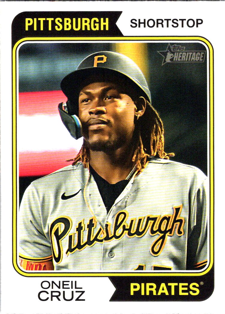 ONEIL CRUZ 2023 Topps Heritage #252 Pittsburgh Pirates