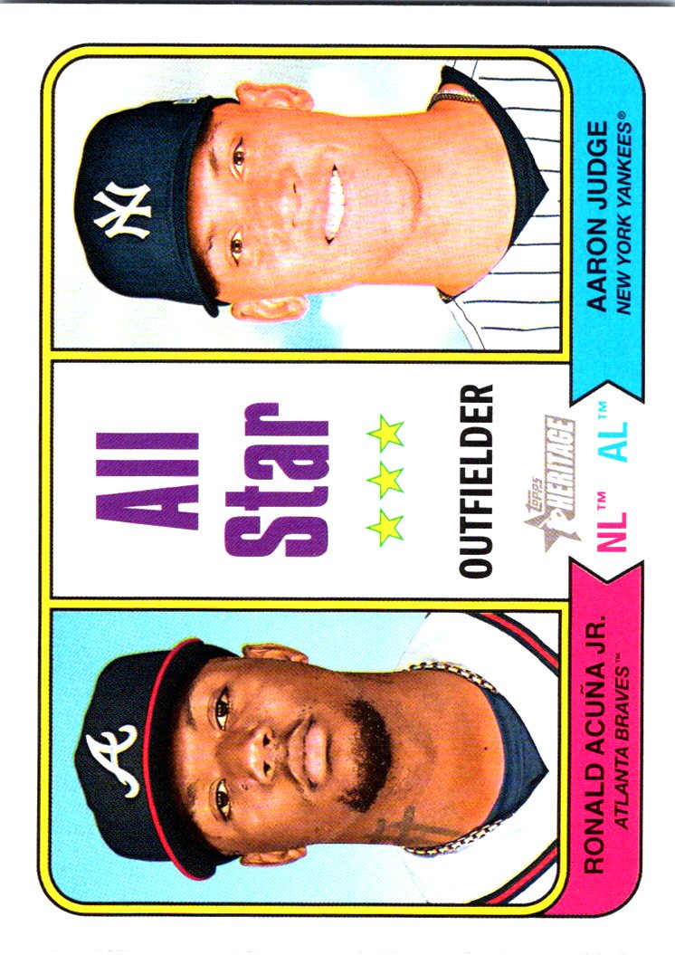  2023 Topps Heritage #336 Aaron Judge/Ronald Acuna Jr