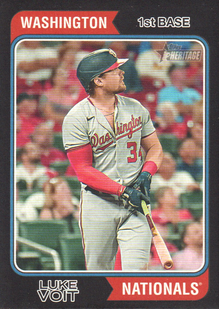 #256 LUKE VOIT 2023 Topps Heritage WASHINGTON NATIONALS