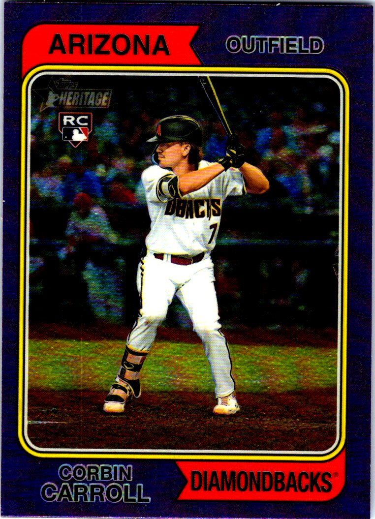 2023 Topps Heritage Chrome Purple Refractors 209 Corbin Carroll NMMT