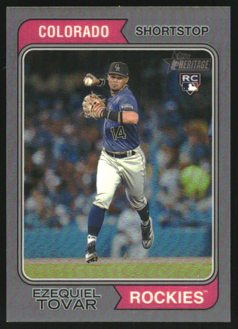 2023 Topps Heritage Chrome Silver Refractors #317 Ezequiel Tovar