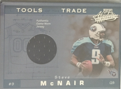 2001 Absolute Memorabilia Tools of the Trade #TT17 Steve McNair JSY