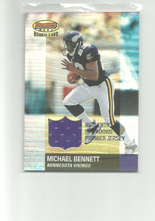 2001 Bowman's Best #115 Michael Bennett JSY RC