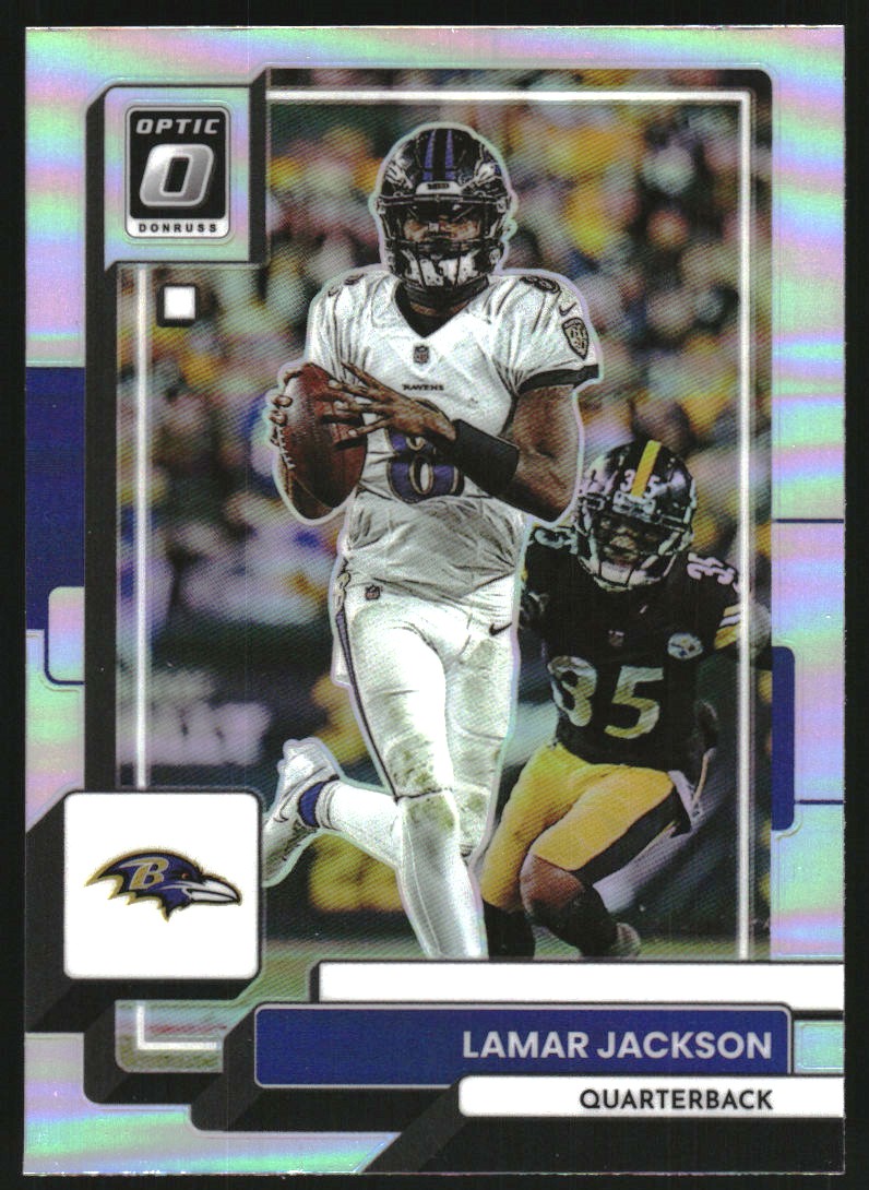 2022 Donruss Optic Holo #13 Lamar Jackson