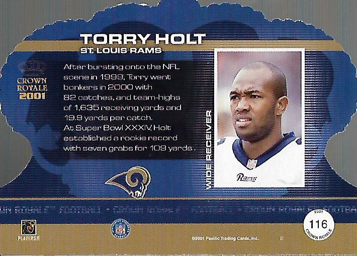 2001 Crown Royale Retail #116 Torry Holt back image