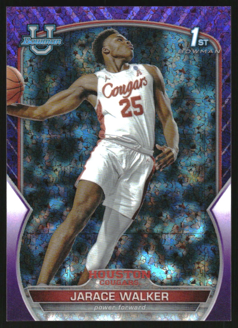 2022-23 Bowman Chrome University Purple Mini-Diamond Refractors #14 Jarace Walker