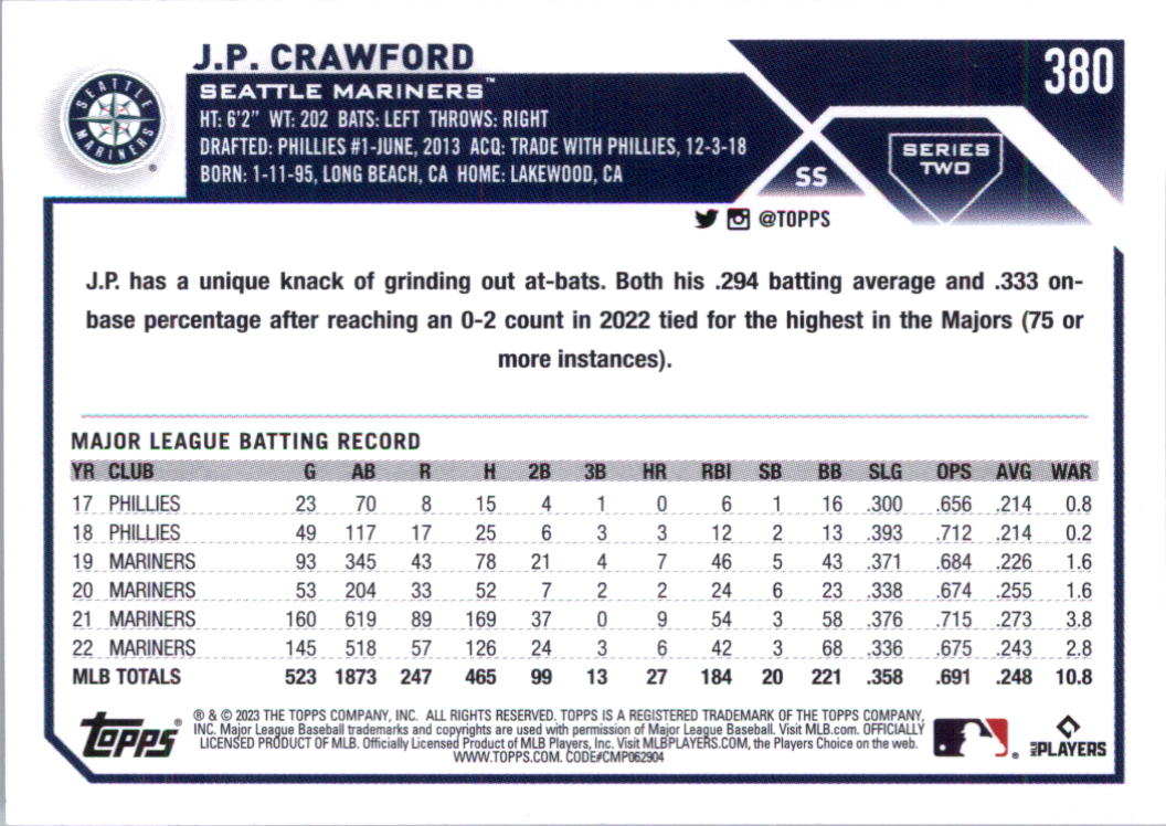 2023 Topps Baseball Card Pick (Base) 251-509 - Picture 251 of 495