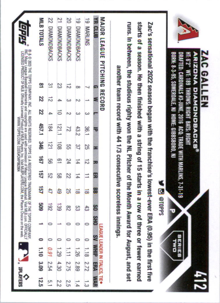 2023 Topps Baseball Card Pick (Base) 251-509 - Picture 305 of 495