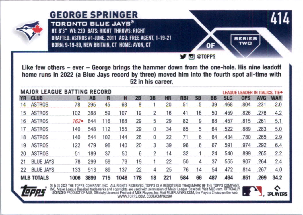 2023 Topps Baseball Card Pick (Base) 251-509 - Picture 309 of 495