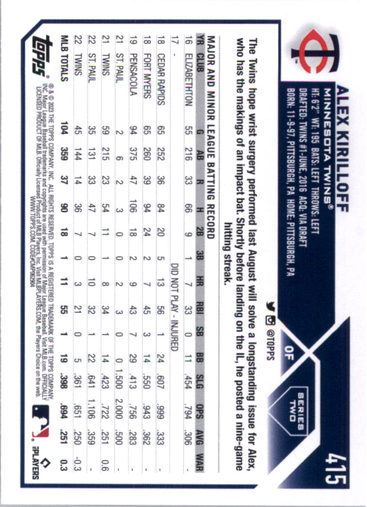 2023 Topps Baseball Card Pick (Base) 251-509 - Picture 311 of 495