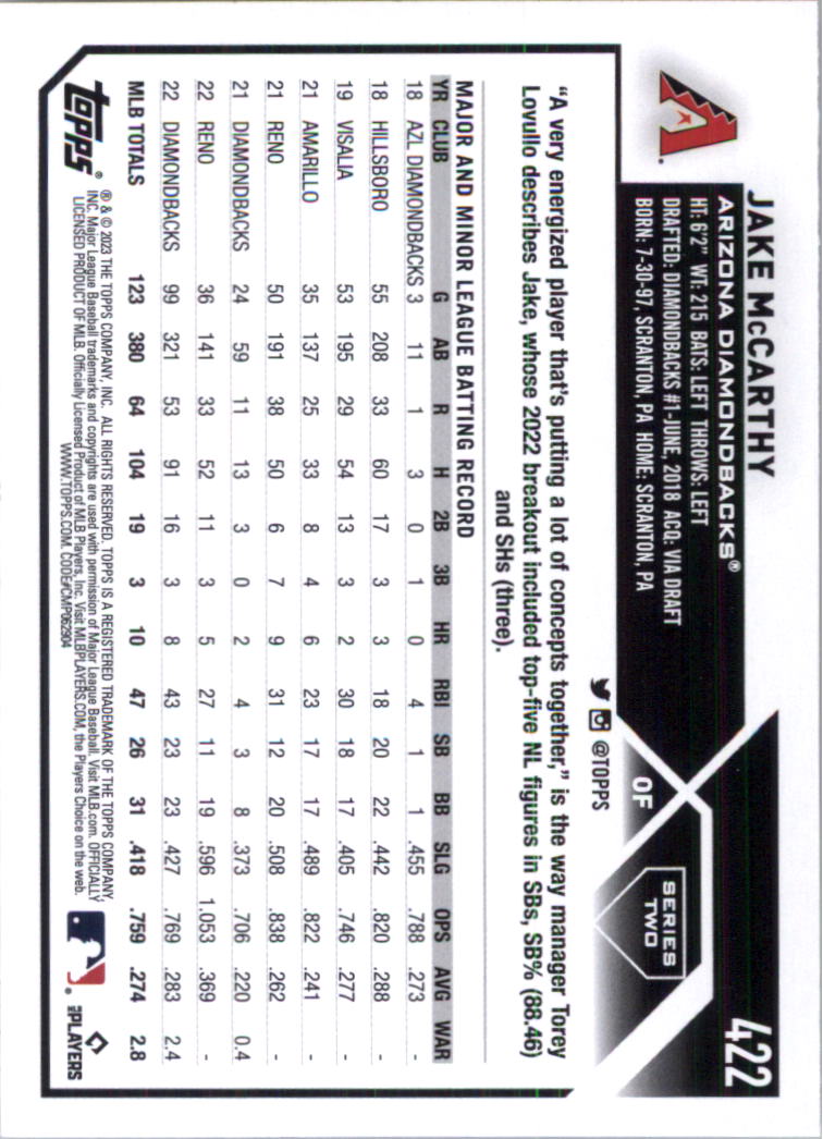 2023 Topps Baseball Card Pick (Base) 251-509 - Picture 323 of 495
