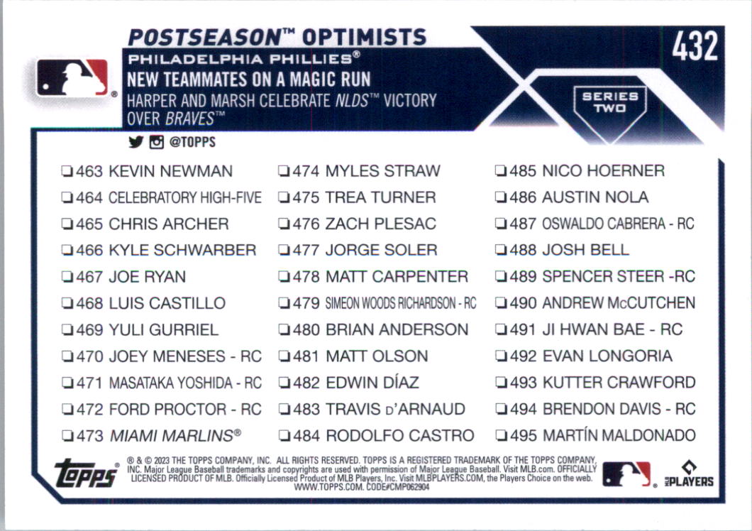 2023 Topps Baseball Card Pick (Base) 251-509 - Picture 343 of 495