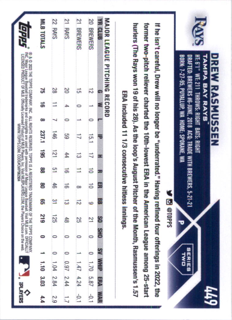2023 Topps Baseball Card Pick (Base) 251-509 - Picture 377 of 495