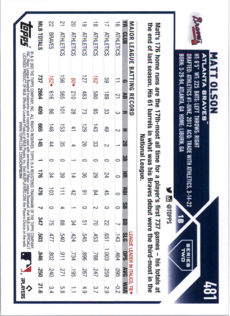 2023 Topps Baseball Card Pick (Base) 251-509 - Picture 439 of 495