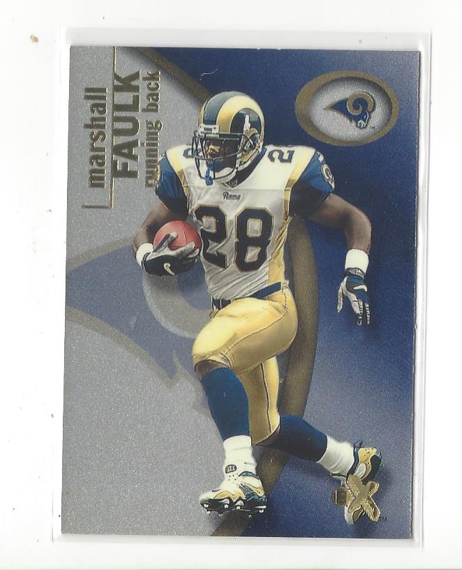 2001 E-X #26 Marshall Faulk