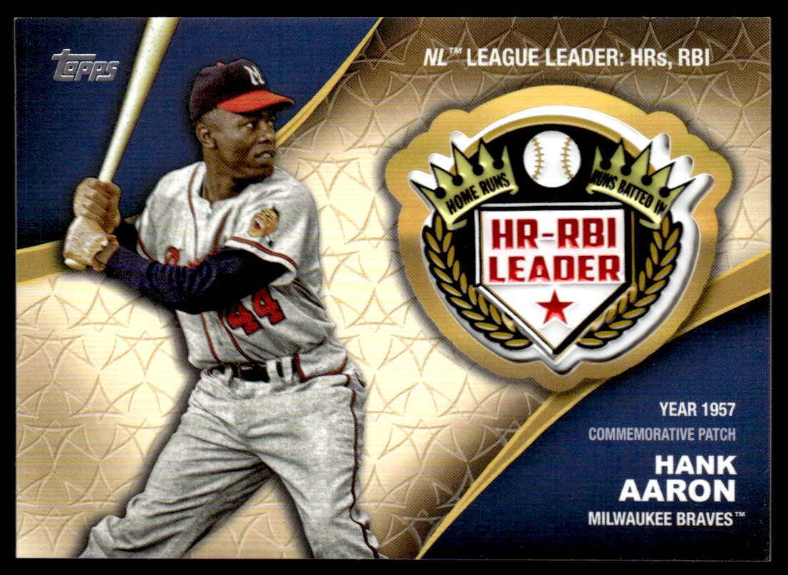 2023 Topps Crowning Achievements Commemorative Patches #CAHA Hank Aaron