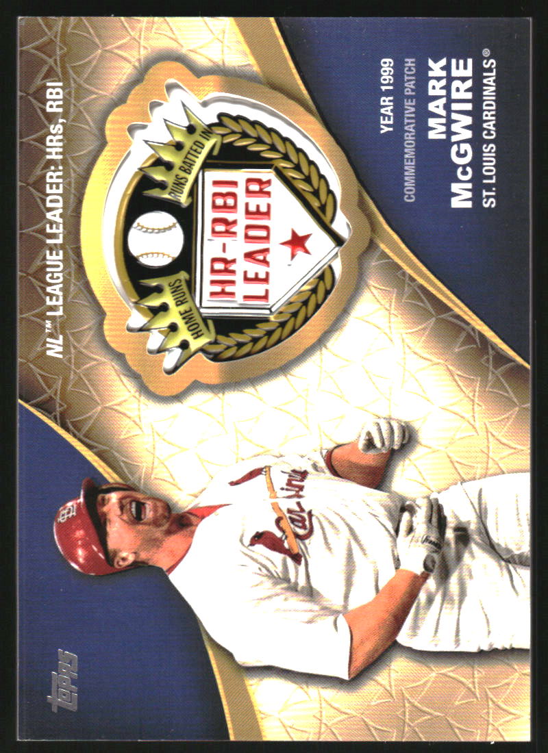 2023 Topps Crowning Achievements Commemorative Patches Blue #CAMM Mark McGwire