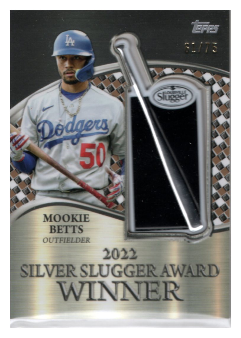 2023 Topps '22 Silver Slugger Award Winners Commemorative Patches Gold