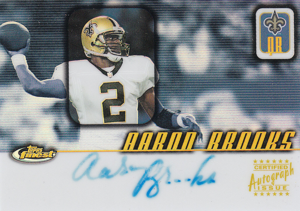 2001 Finest Autographs #FAAB Aaron Brooks K