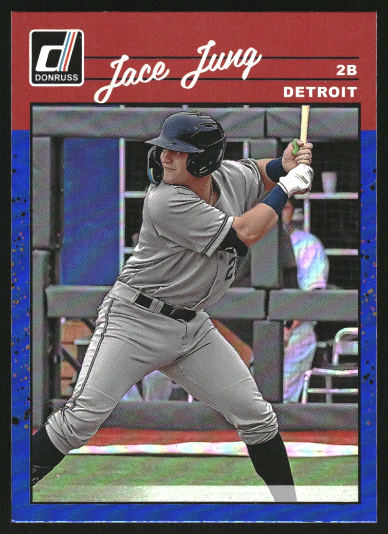 2023 Donruss Holo Blue #252 Jace Jung RETRO