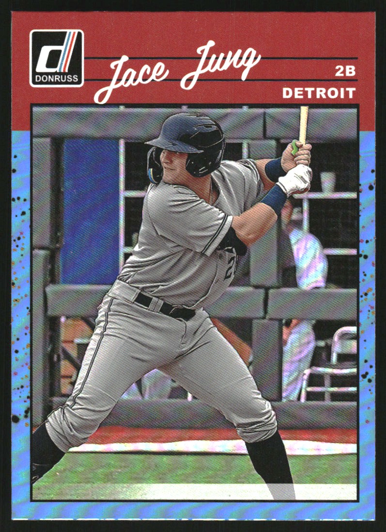 2023 Donruss Holo Carolina Blue #252 Jace Jung RETRO