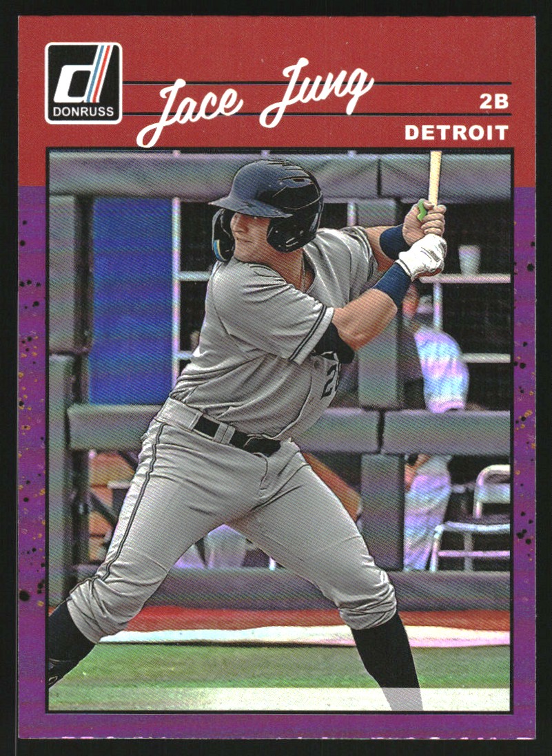 2023 Donruss Holo Purple #252 Jace Jung RETRO