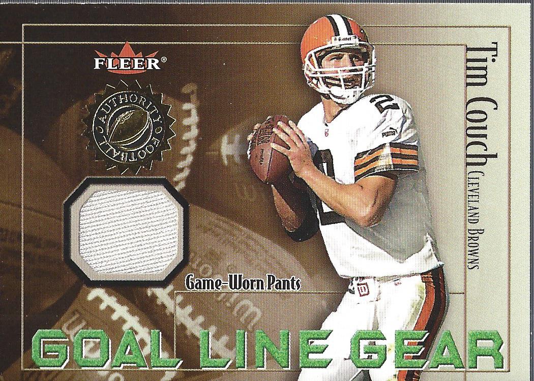 2001 Fleer Authority Goal Line Gear #6 Tim Couch Pants/800