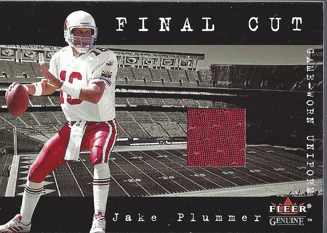 2001 Fleer Genuine Final Cut Jerseys #19 Jake Plummer