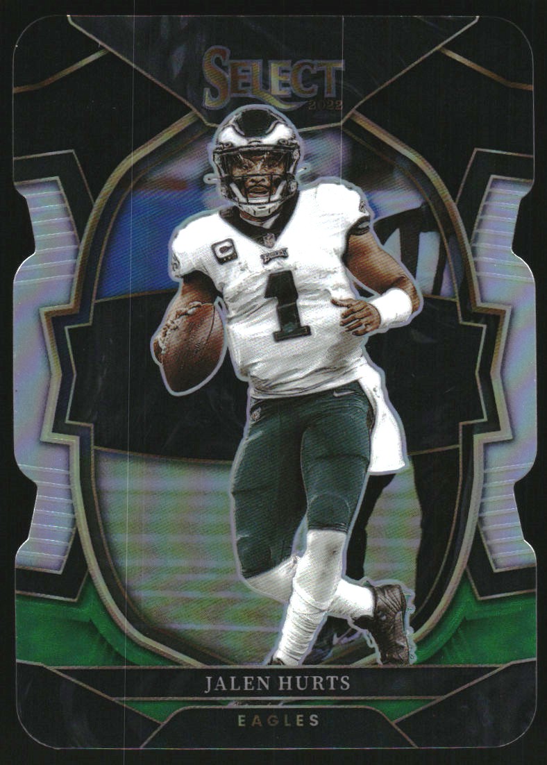 2022 Select Prizm Black and Green Die Cut #79 Jalen Hurts