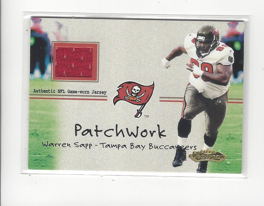 2001 Fleer Showcase Patchwork #23 Warren Sapp