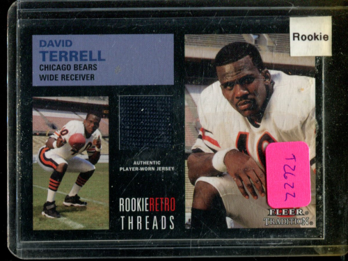 2001 Fleer Tradition Rookie Retro Threads #34 David Terrell JSY