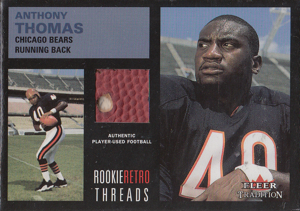 2001 Fleer Tradition Rookie Retro Threads #35 Anthony Thomas FB