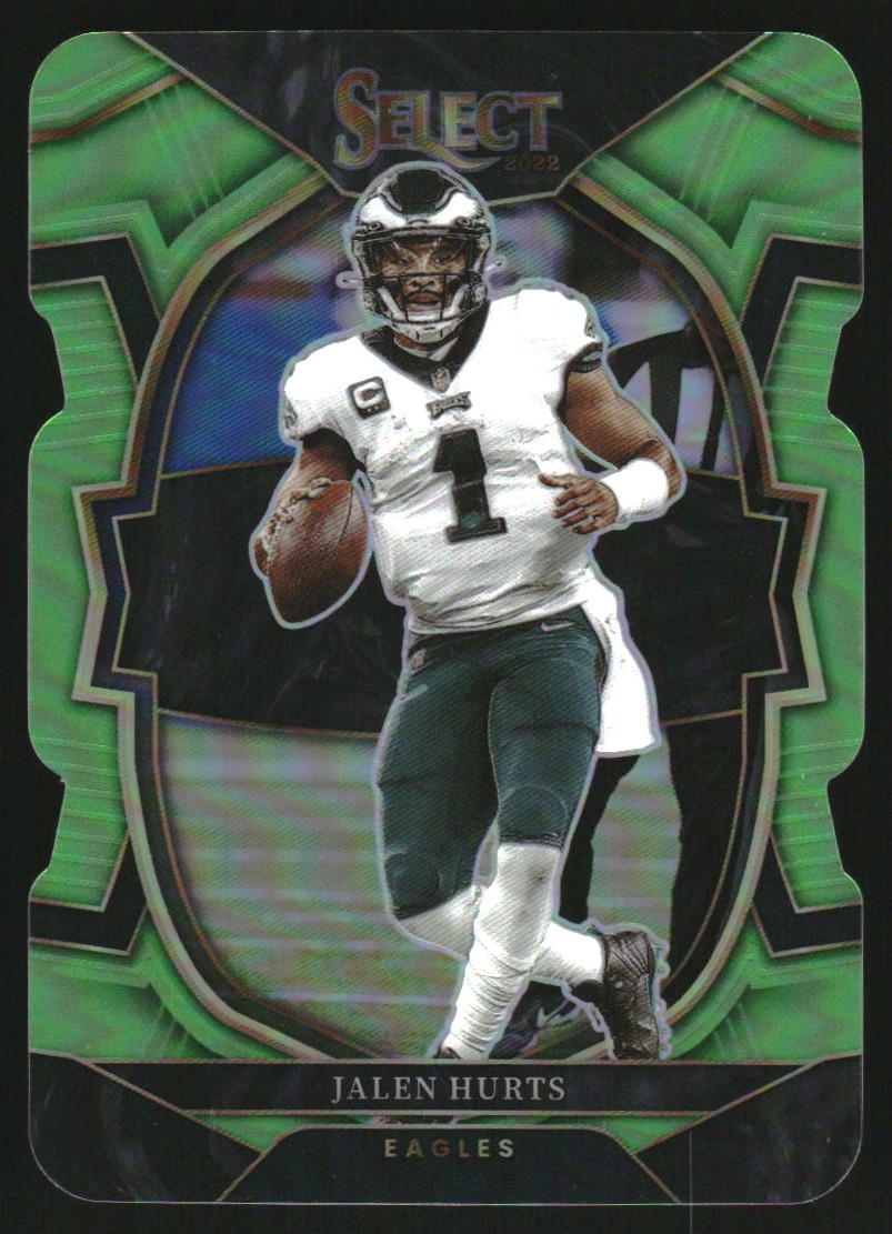 2022 Select Prizm Neon Green Die Cut #79 Jalen Hurts
