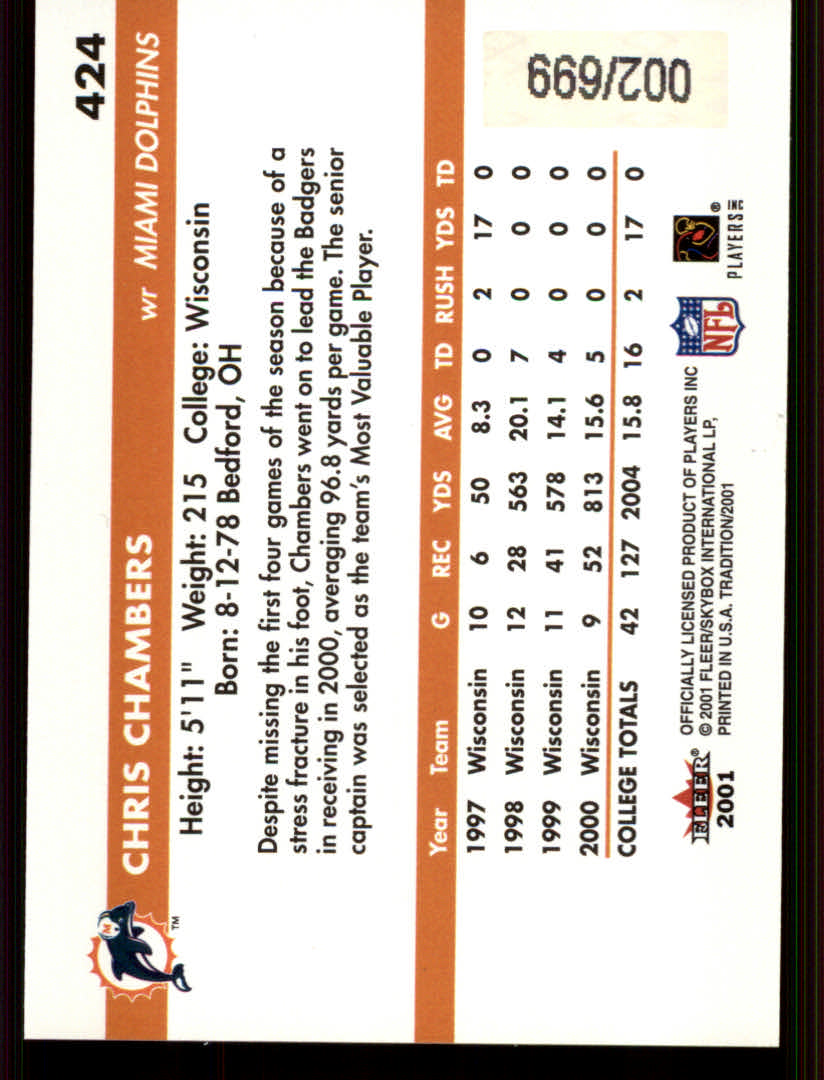 2001 Fleer Tradition Glossy Football "Parallel" Cards - Bild 9 von 13
