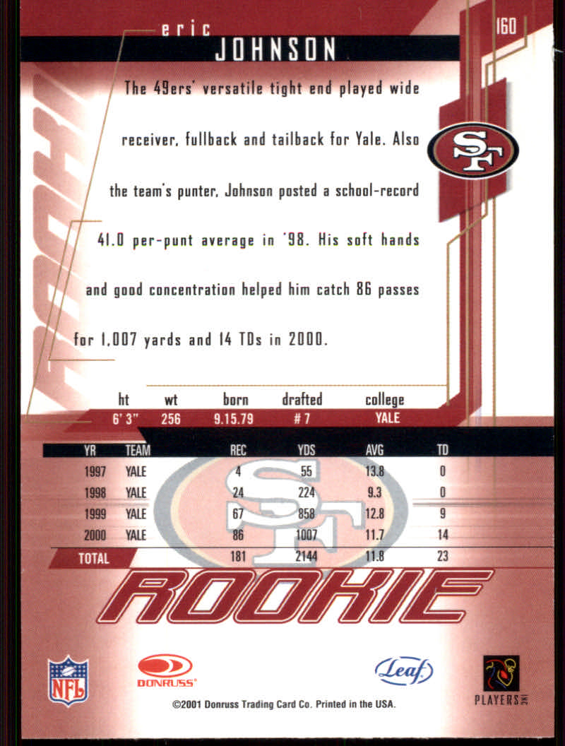 2001 Rookies and Stars (Leaf) Football "Main Set" Cards - Picture 235 of 257