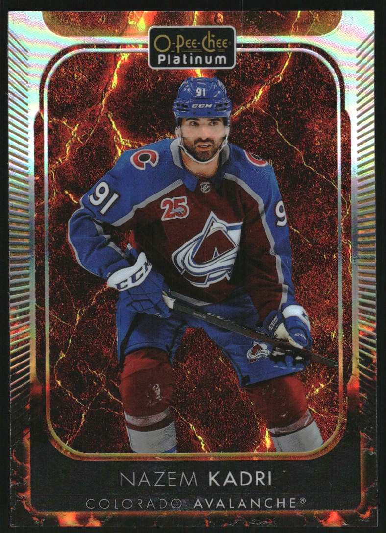 2021-22 O-Pee-Chee Platinum Hot Magma #97 Nazem Kadri