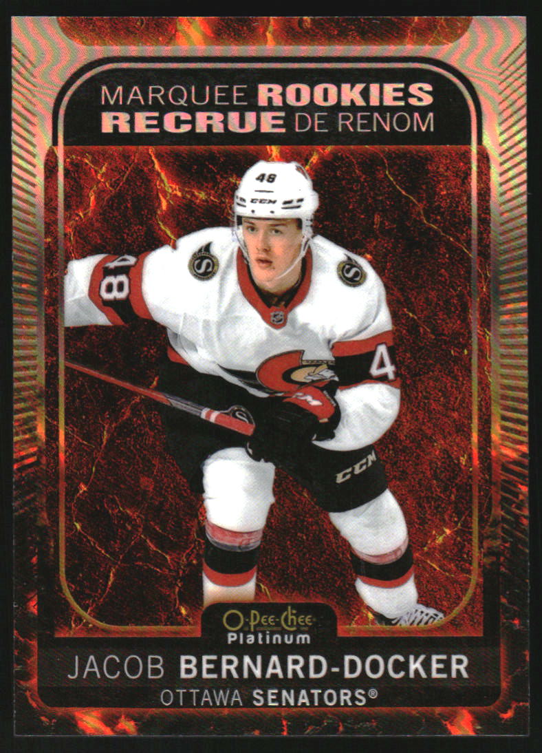 2021-22 O-Pee-Chee Platinum Hot Magma #227 Jacob Bernard-Docker