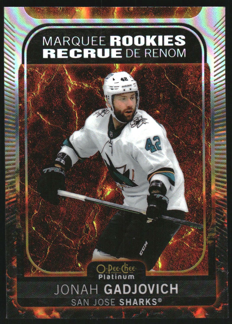 2021-22 O-Pee-Chee Platinum Hot Magma #247 Jonah Gadjovich