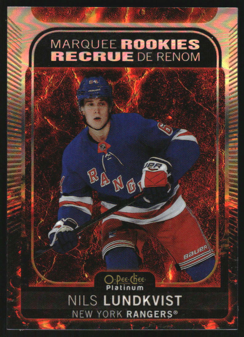 2021-22 O-Pee-Chee Platinum Hot Magma #266 Nils Lundkvist