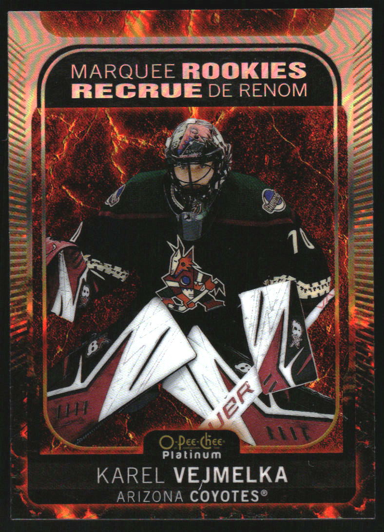 2021-22 O-Pee-Chee Platinum Hot Magma #281 Karel Vejmelka