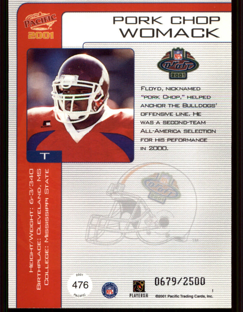 2001 Pacific Football Cards - Picture 35 of 45