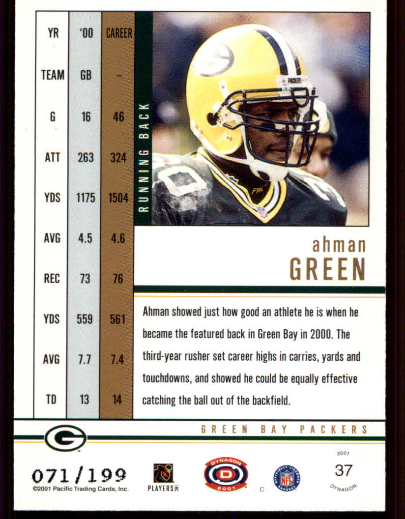 2001 Dynagon (Pacific) Football Cards - Picture 105 of 135