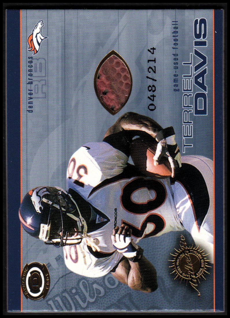 2001 Pacific Dynagon Game Used Footballs #6 Terrell Davis