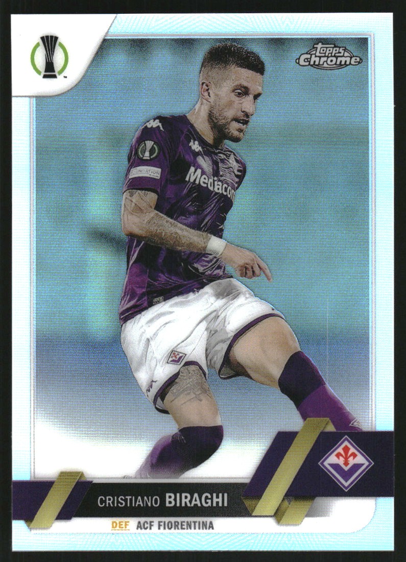 2022-23 Topps Chrome UEFA Club Competitions Refractors #89 Cristiano Biraghi