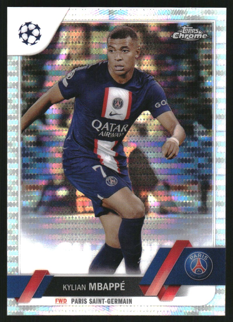 2022 Topps Chrome PSG Kylian Mbappe AUTO /99 #AU-KM CGC AUTH on