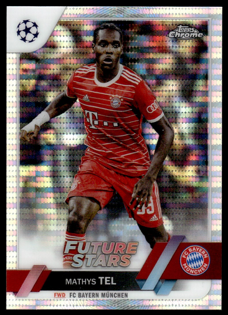 2022 Topps Chrome Bundesliga Gold Wave Refractor Mathys Tel /50