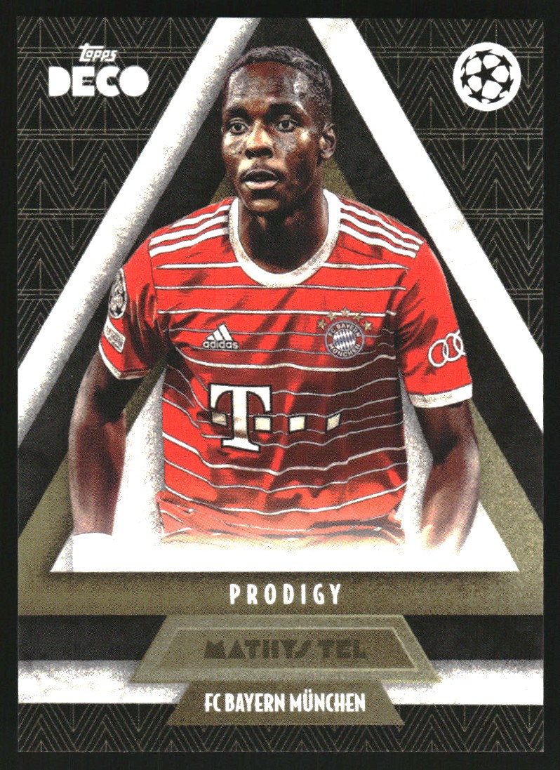 2022 Topps Chrome Bundesliga Gold Wave Refractor Mathys Tel /50