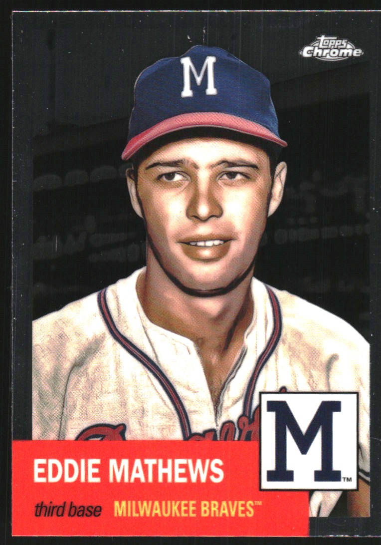 2022 Topps Chrome Platinum Anniversary #495 Eddie Mathews
