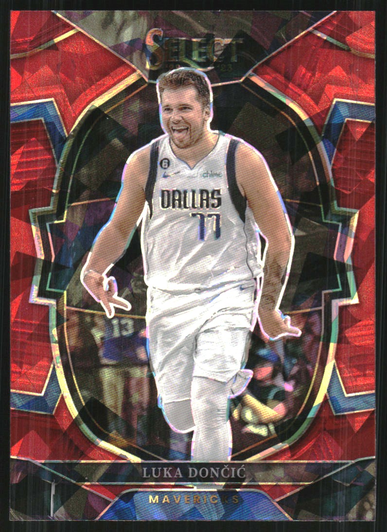 2022-23 Select Prizms Red Cracked Ice #51 Luka Doncic