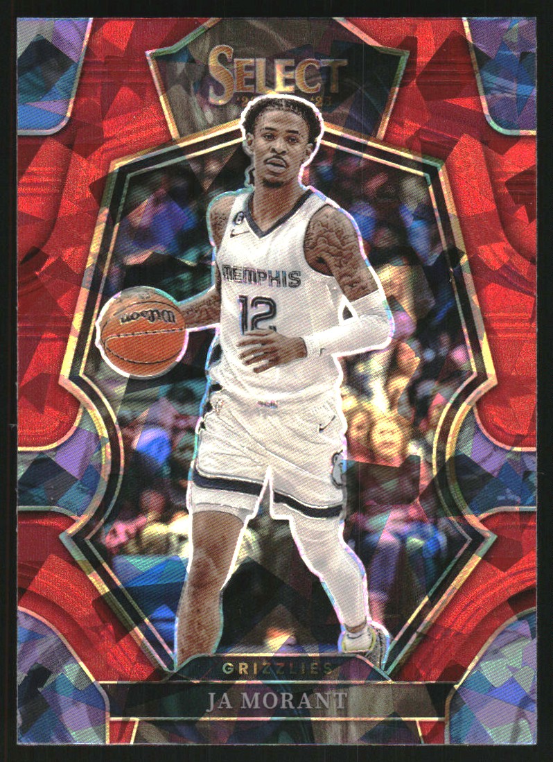 2022-23 Select Prizms Red Cracked Ice #158 Ja Morant